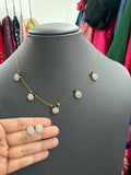 Invisible chain with earrings