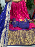 🌸 Semi Gadwal Full Stitched Lehenga