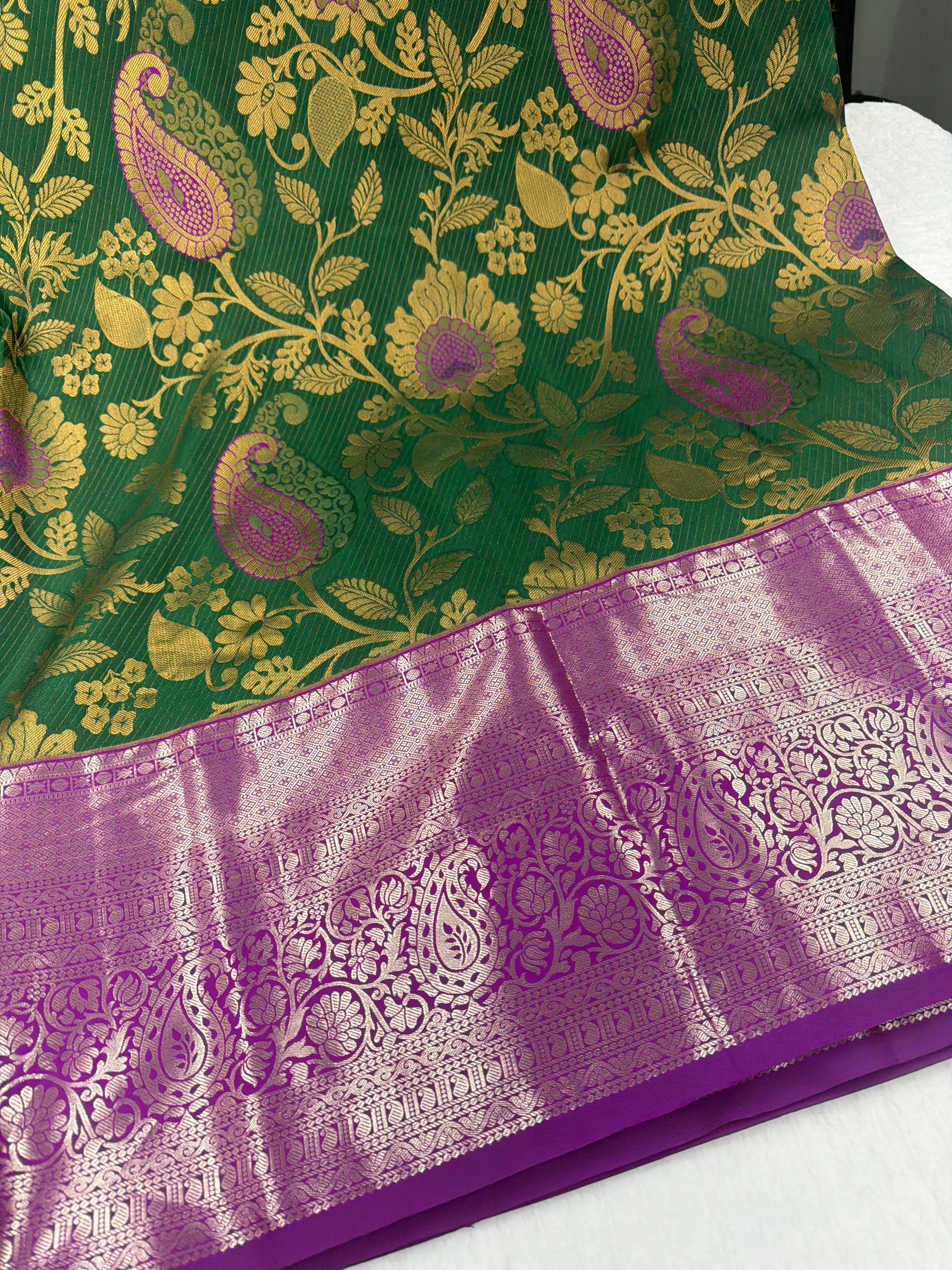 Semi pattu sarees with maggam blouse ✨