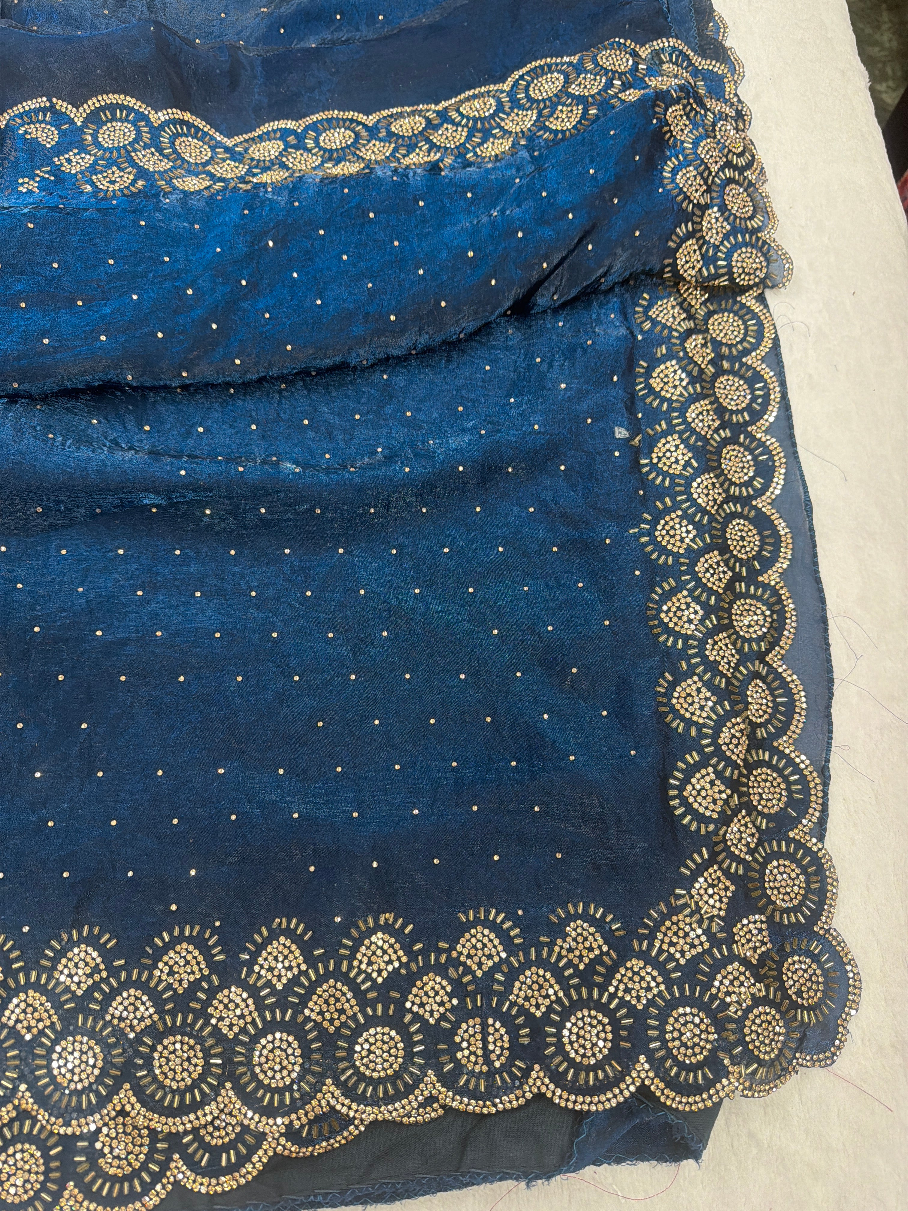Fendy silk party wear saree with stitched blouse 💫