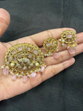 Elegant pendant set paired with earrings