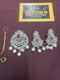 Pendant Set with Earrings & Tikka Chain