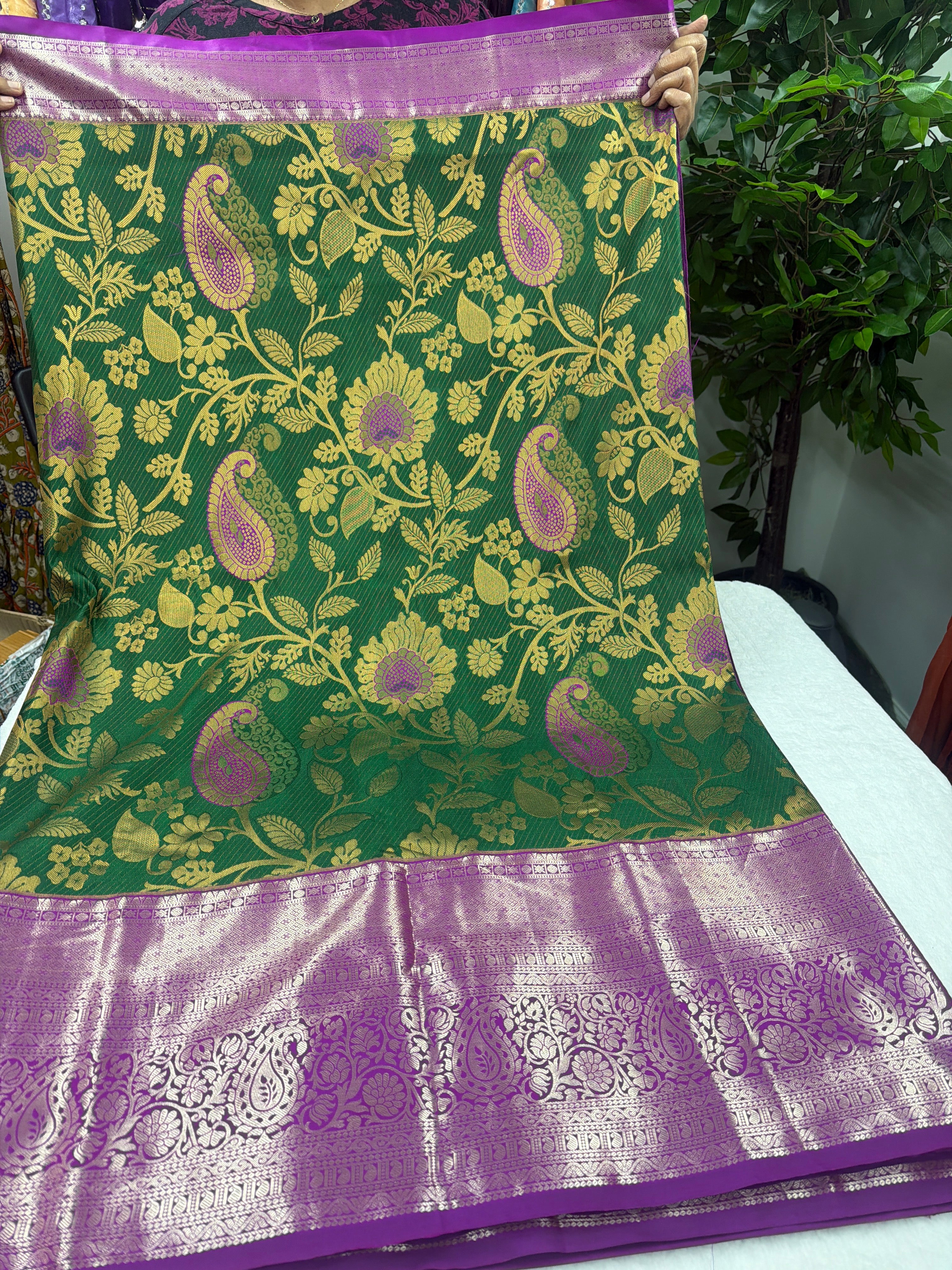 Semi pattu sarees with maggam blouse ✨