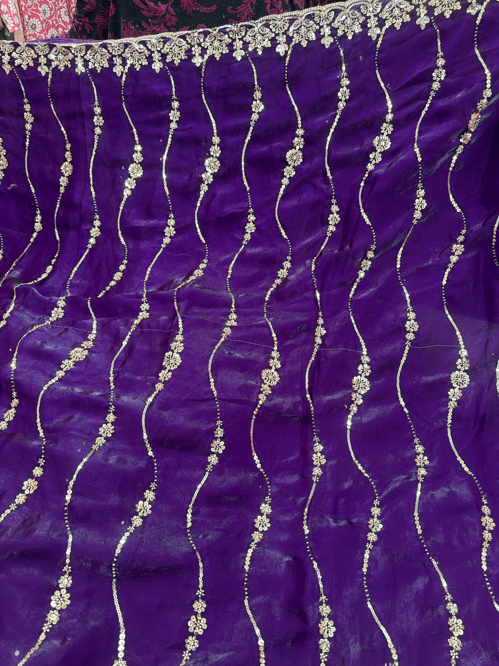 Premium quality party wear sarees with stitched blouse ✨
