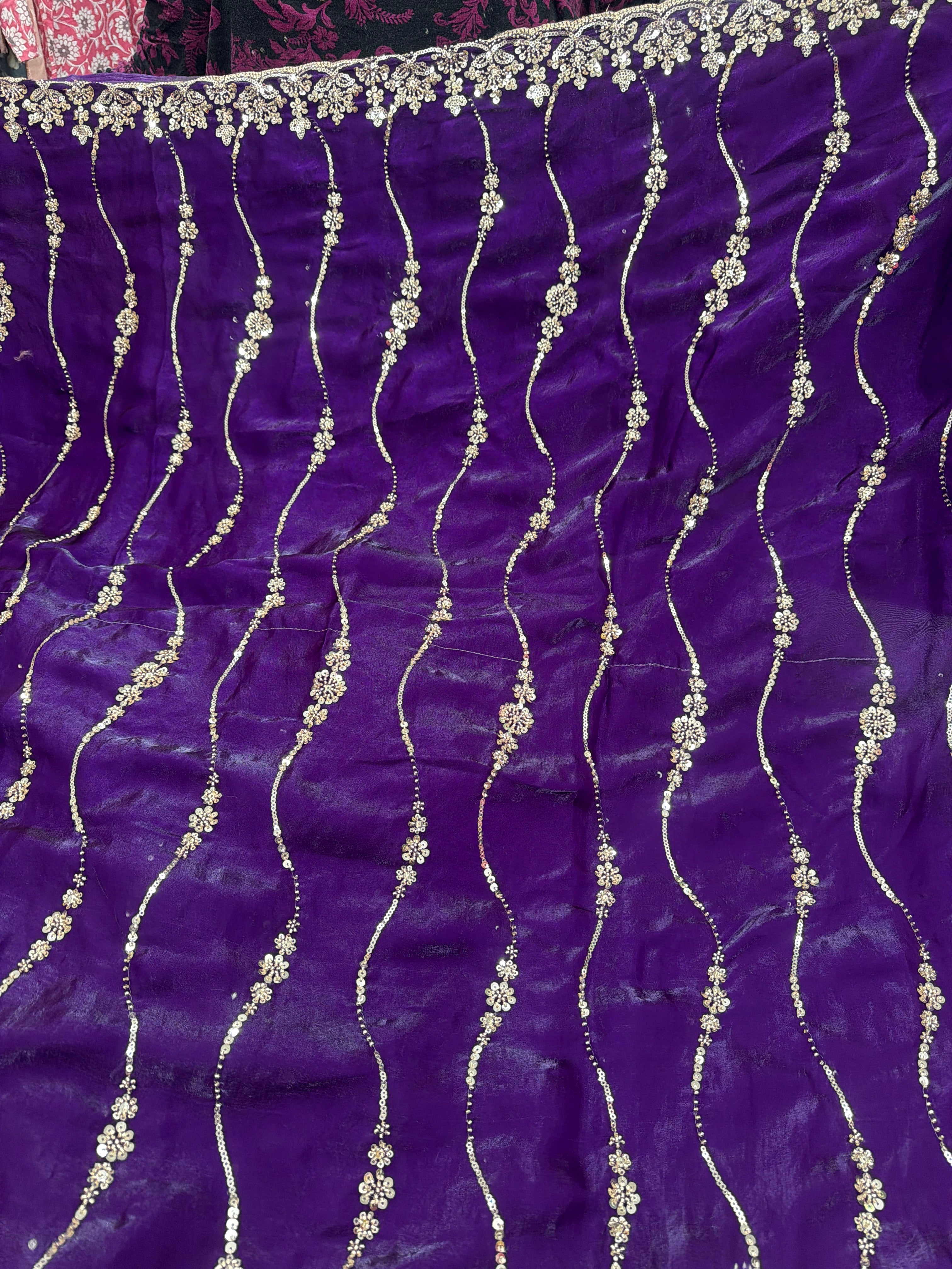 Premium quality party wear sarees with stitched blouse ✨
