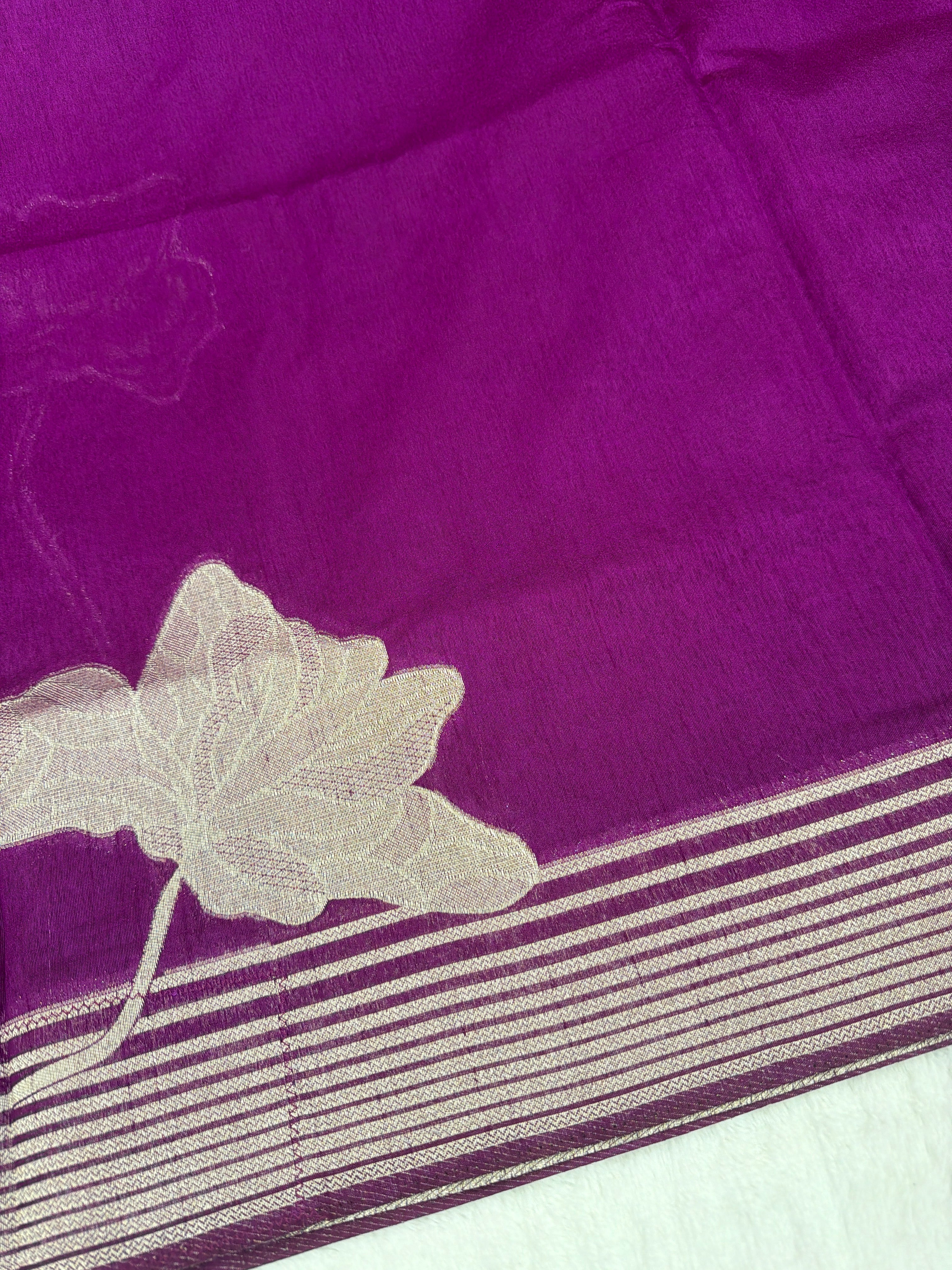 Elegant Tussar Silk Saree with Ready-Stitched Blouse ✨