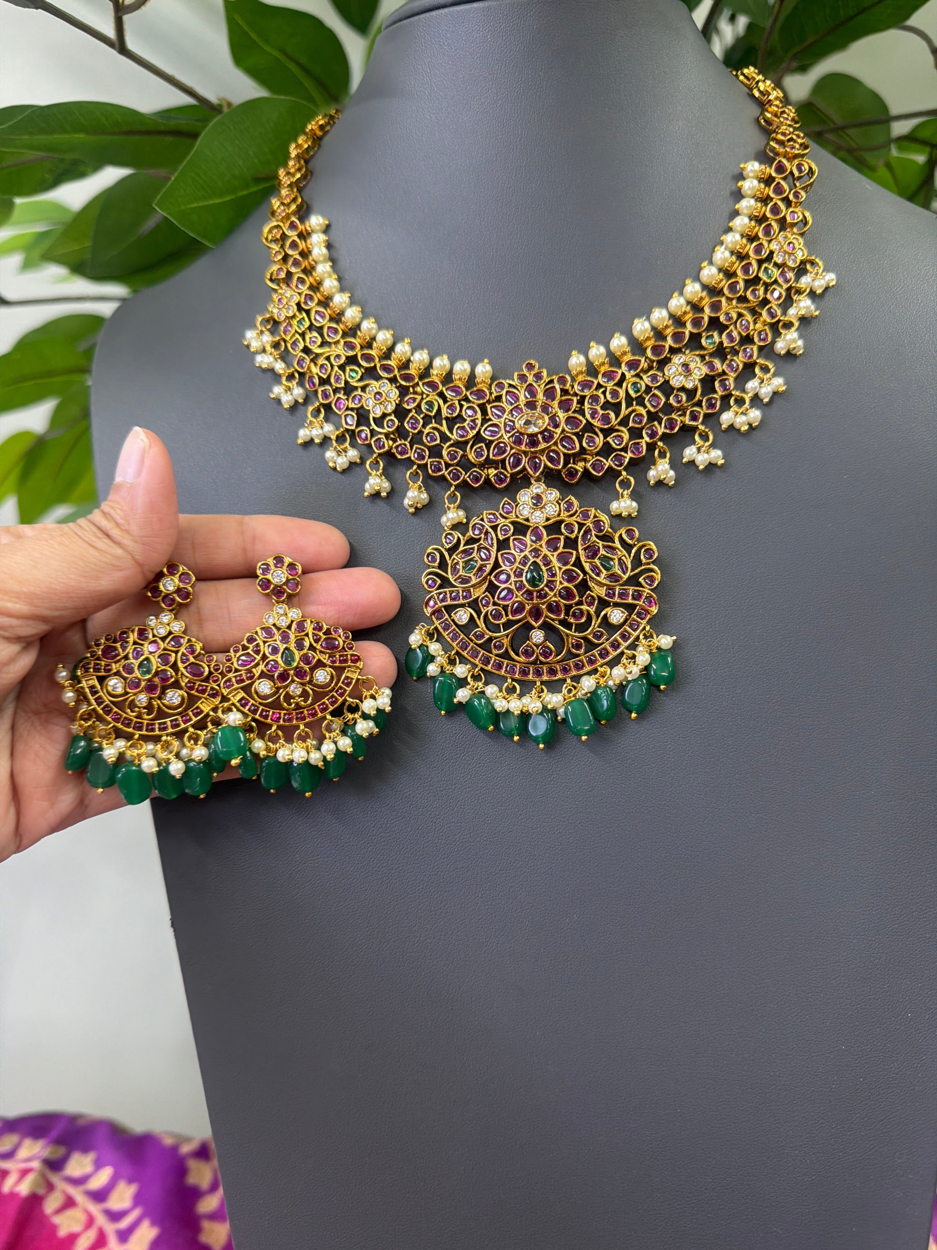 Necklace with Matching Earrings
