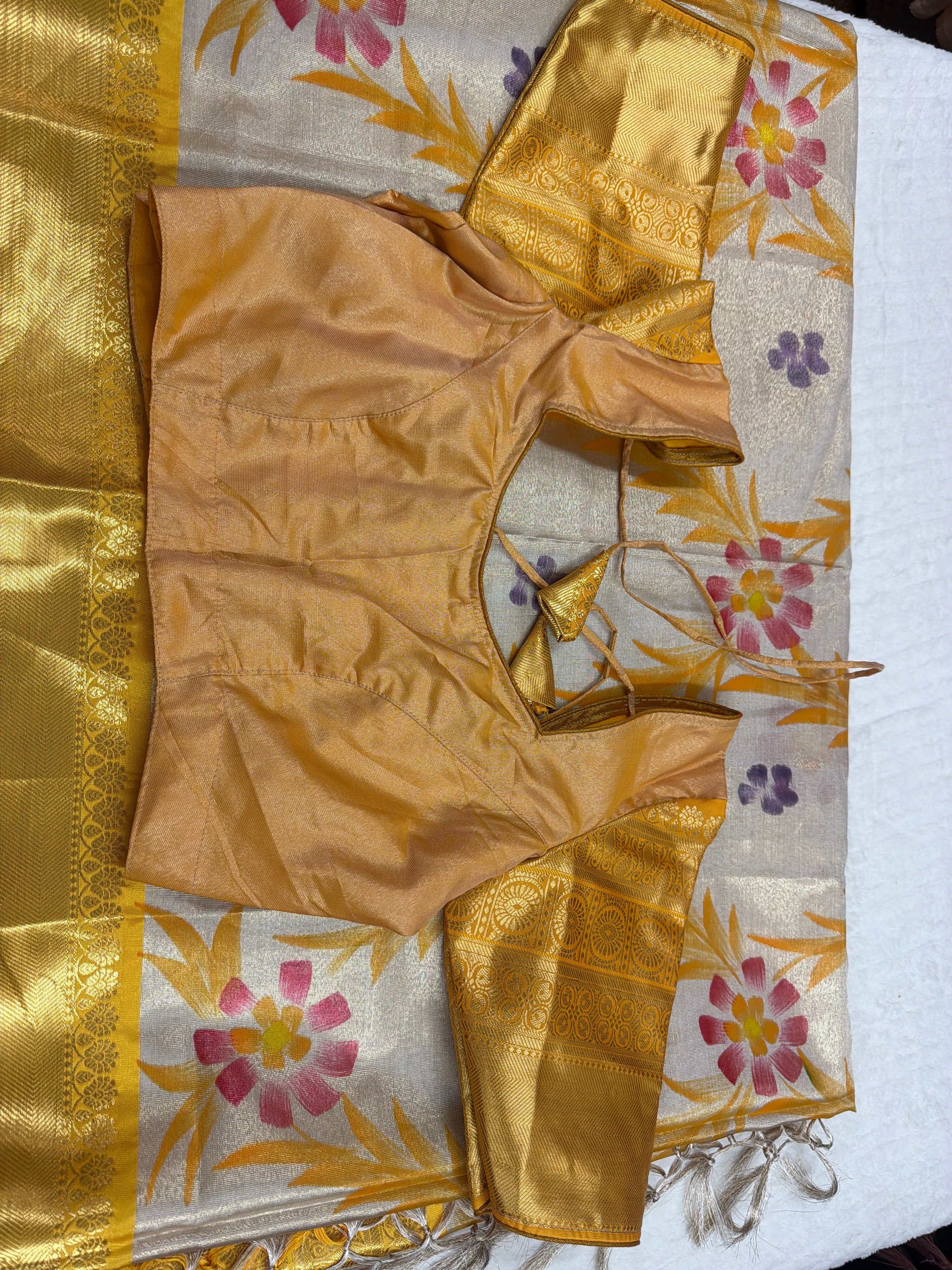 Sarees with stiched blouse
