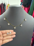 Invisible chain with earrings