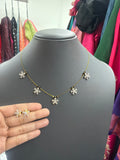 Invisible chain with earrings