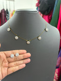 Invisible chain with earrings