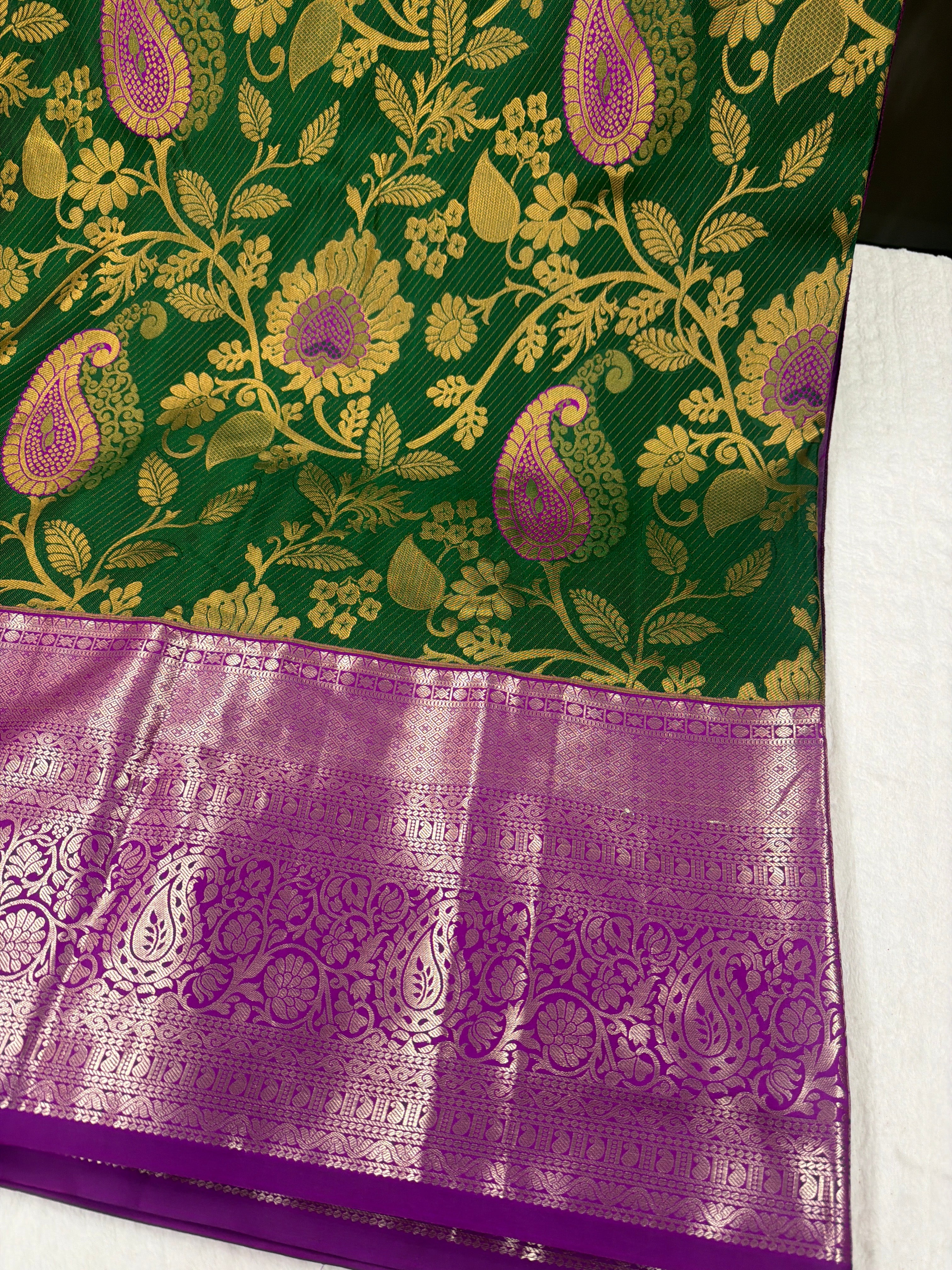 Semi pattu sarees with maggam blouse ✨