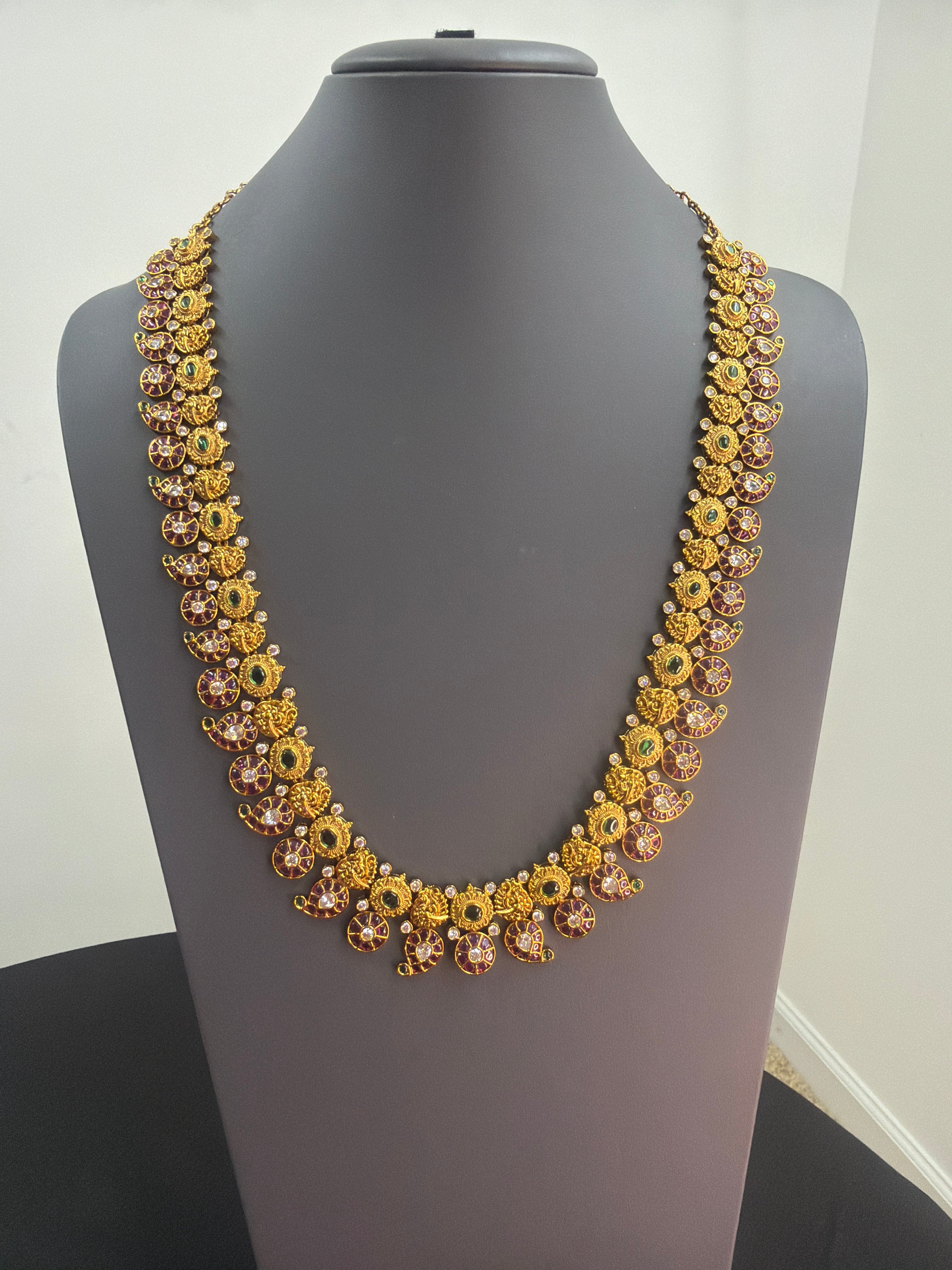 Haram with Earrings(detachable pendant)