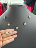 Invisible chain with earrings