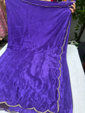 Chinon Crepe Saree with Stitched Blouse