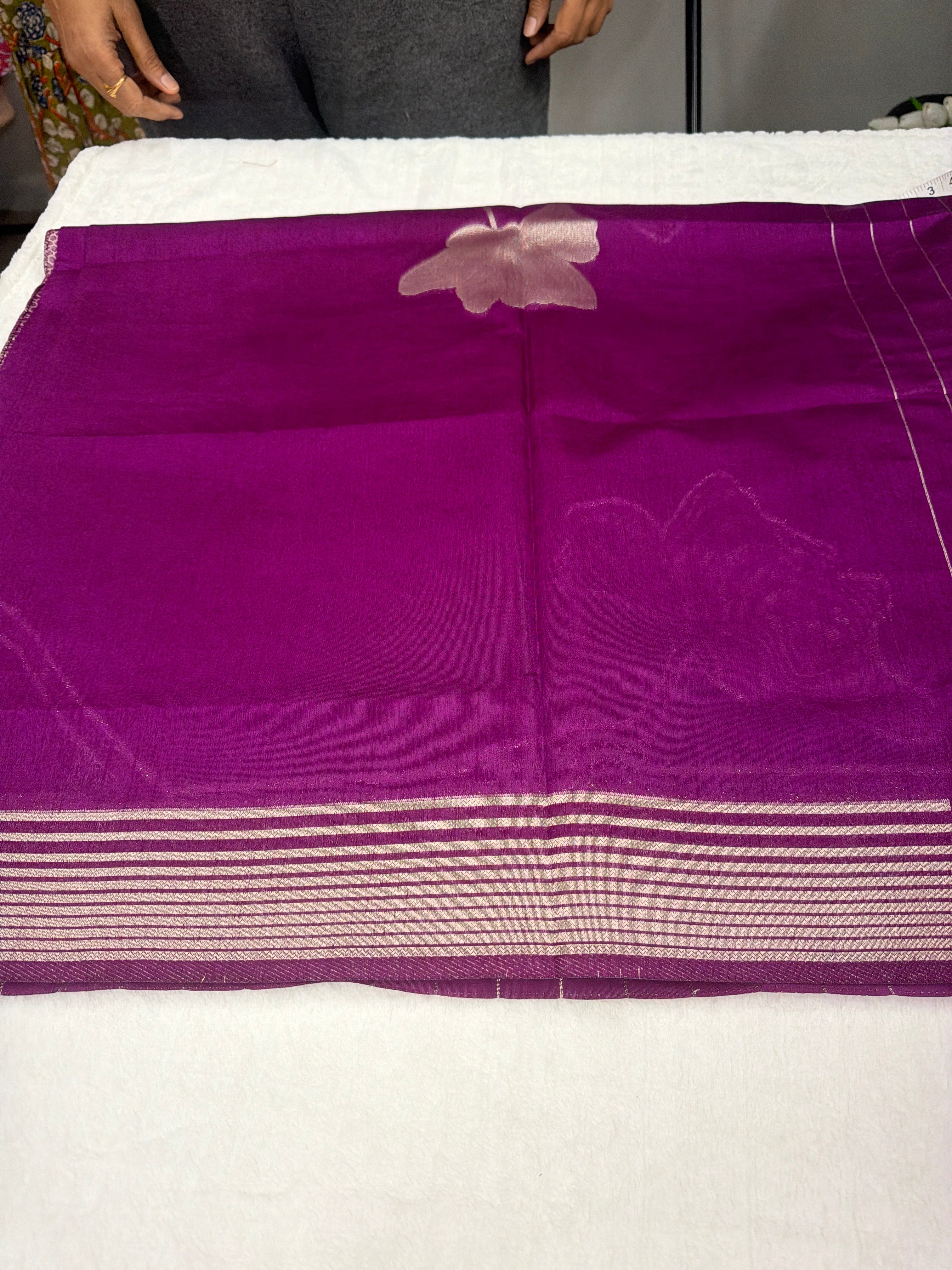 Elegant Tussar Silk Saree with Ready-Stitched Blouse ✨