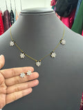 Invisible chain with earrings