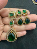 Elegant pendant set paired with earrings