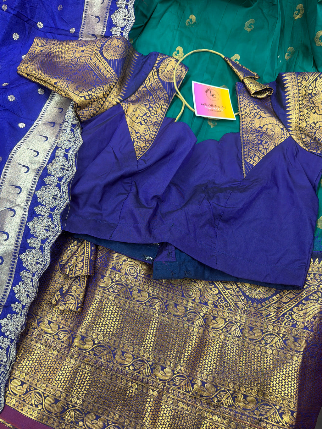 🌸 Semi Gadwal Full Stitched Lehenga 🌸