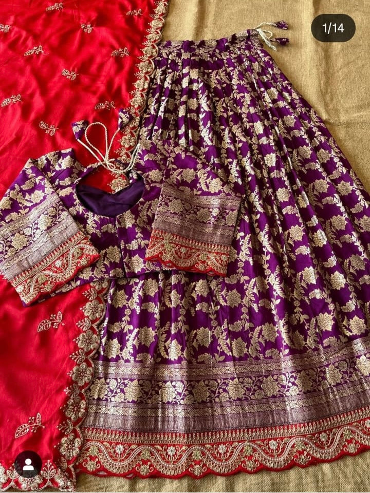 ✨ Fully Stitched Lehenga