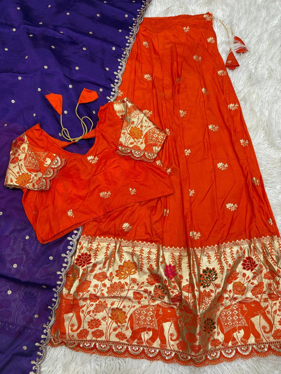 Fully Stitched Lehenga Set ✨