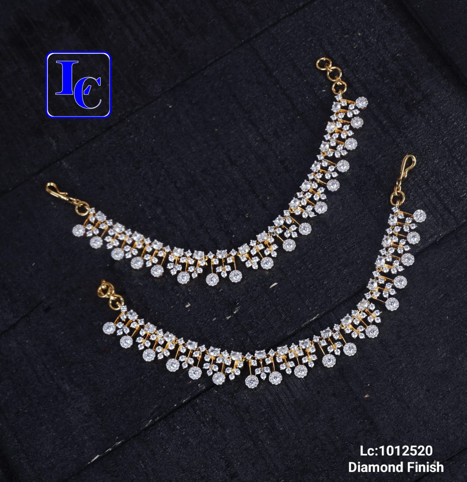 Premium Diamond Finish Ear Chains