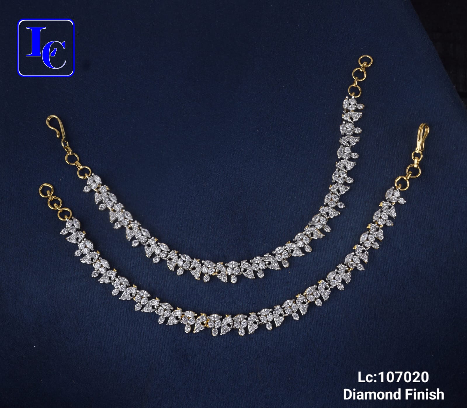 Premium Diamond Finish Ear Chains