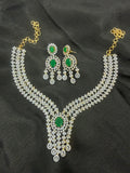 Statement necklace set with matching earrings