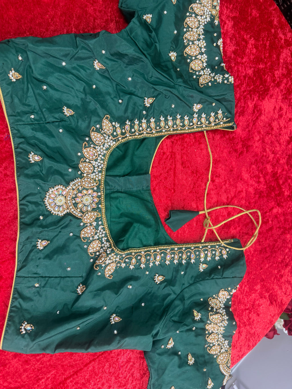 Heavy maggam work blouse