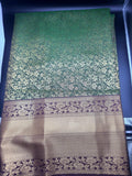 Premium Dharmavaram Semi Pattu Gifting Saree with Unstitched Blouse Piece