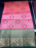 Premium Dharmavaram Semi Pattu Gifting Saree with Unstitched Blouse Piece