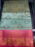 Premium Dharmavaram Semi Pattu Gifting Saree with Unstitched Blouse Piece