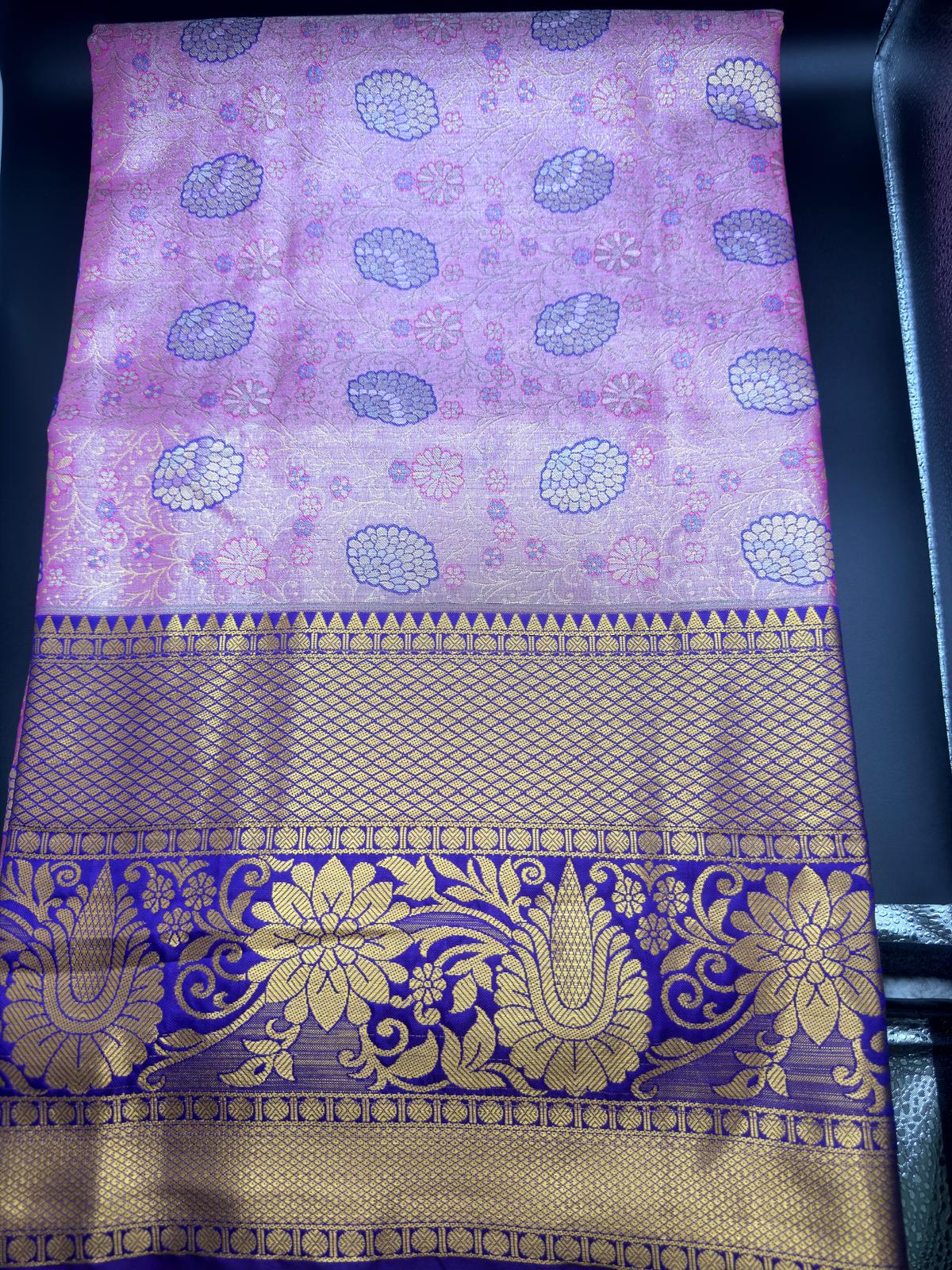 Premium Dharmavaram Semi Pattu Gifting Saree with Unstitched Blouse Piece