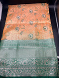 Premium Dharmavaram Semi Pattu Gifting Saree with Unstitched Blouse Piece