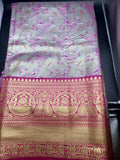 Premium Dharmavaram Semi Pattu Gifting Saree with Unstitched Blouse Piece